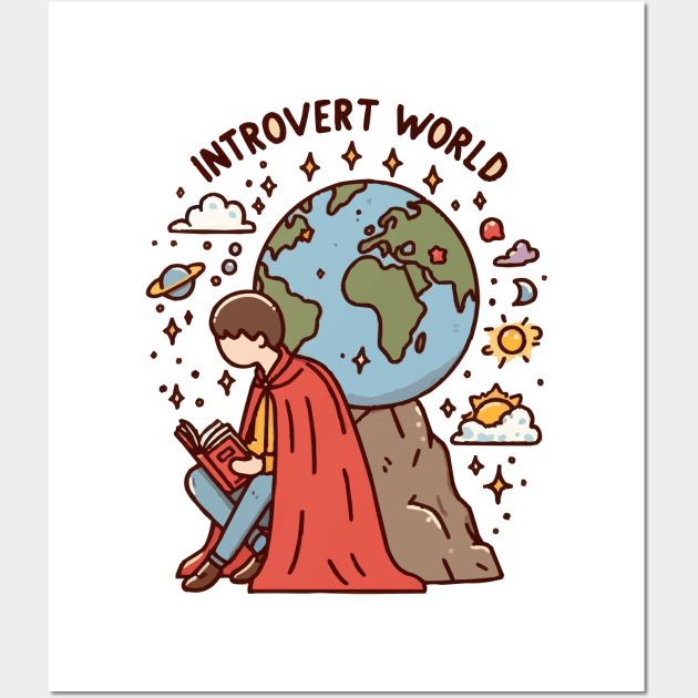 Introvert World Wall Art by fikriamrullah